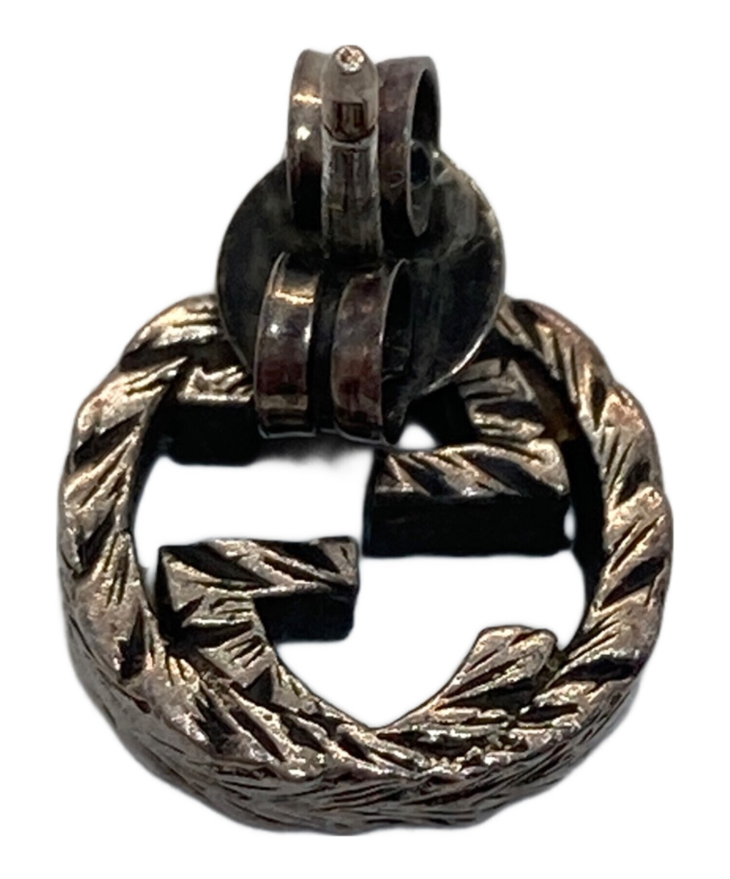 中古・古着通販】GUCCI (グッチ) GGインターロッキング 片耳ピアス