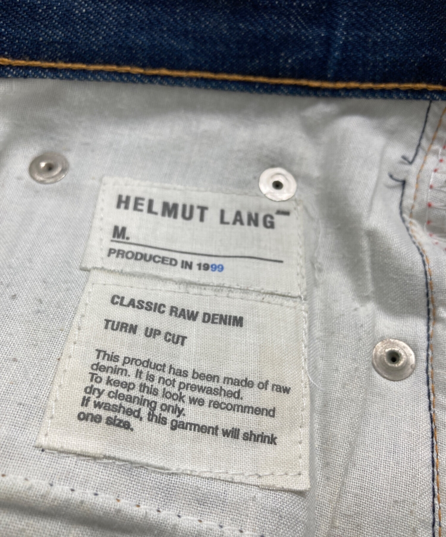 中古・古着通販】HELMUT LANG (ヘルムートラング) CLASSIC RAW DENIM