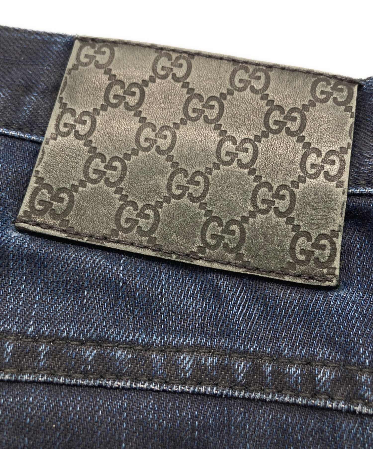 中古・古着通販】GUCCI (グッチ) ストレートデニムパンツ インディゴ