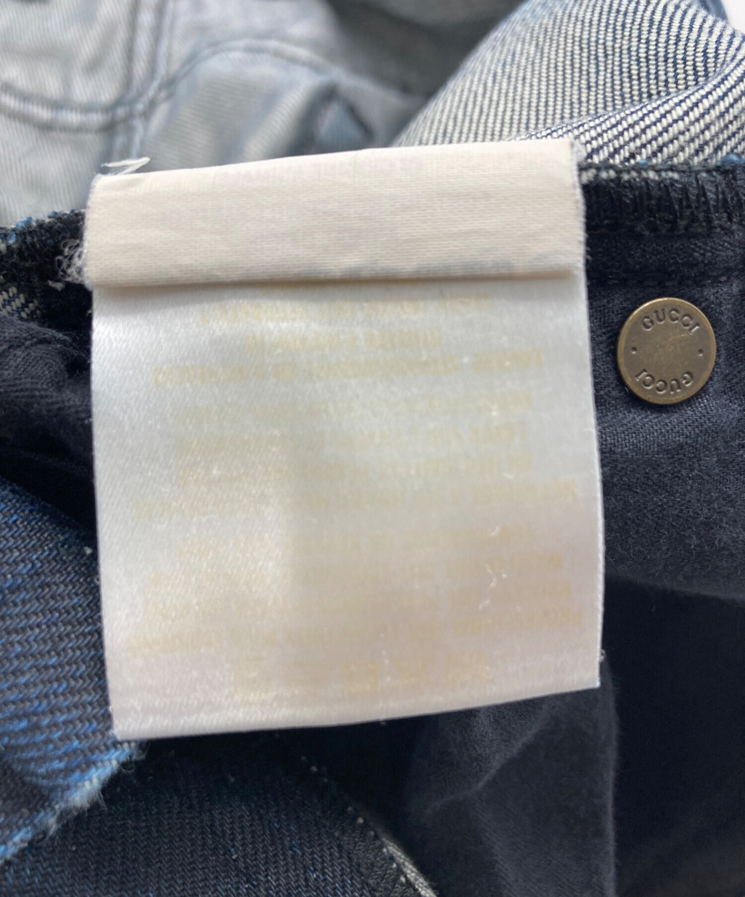 中古・古着通販】GUCCI (グッチ) ストレートデニムパンツ インディゴ