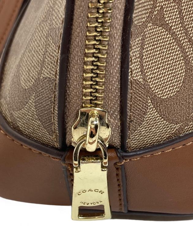 中古・古着通販】COACH (コーチ) シグネチャーハンドバッグ ブラウン