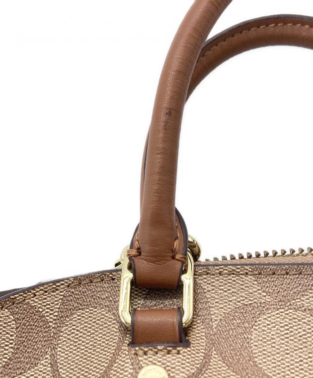【未使用品】COACH シグネチャー ハンドバッグ ブラウン 中古・古着通販】COACH (コーチ) シグネチャーハンドバッグ ブラウン