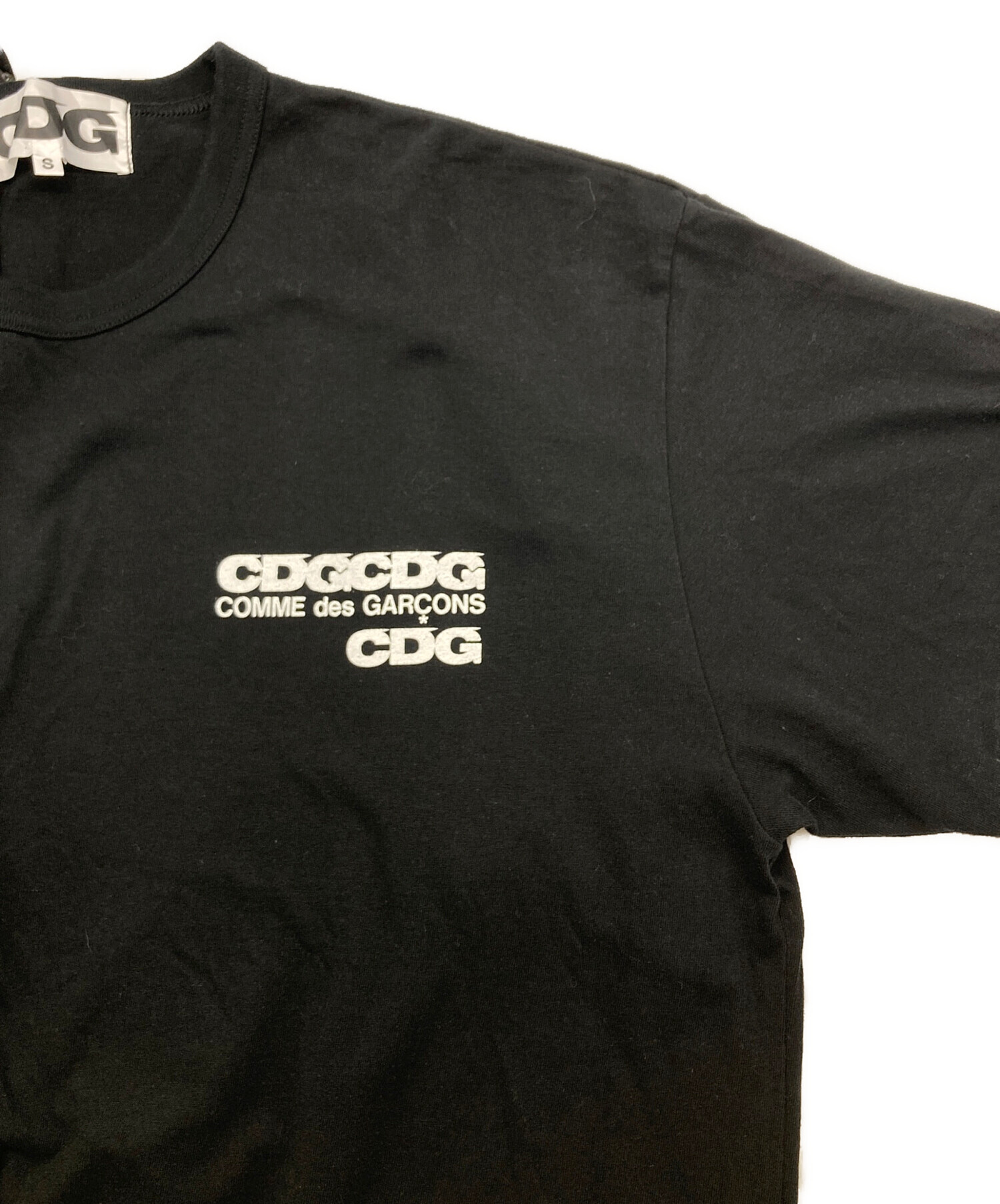 中古・古着通販】CDG (シーディージー) プリントTシャツ ブラック 