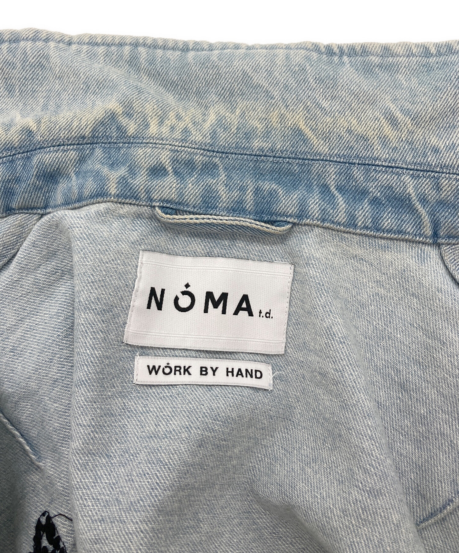 中古・古着通販】NOMA t.d. (ノーマティーディー) 刺繍デニムブルゾン