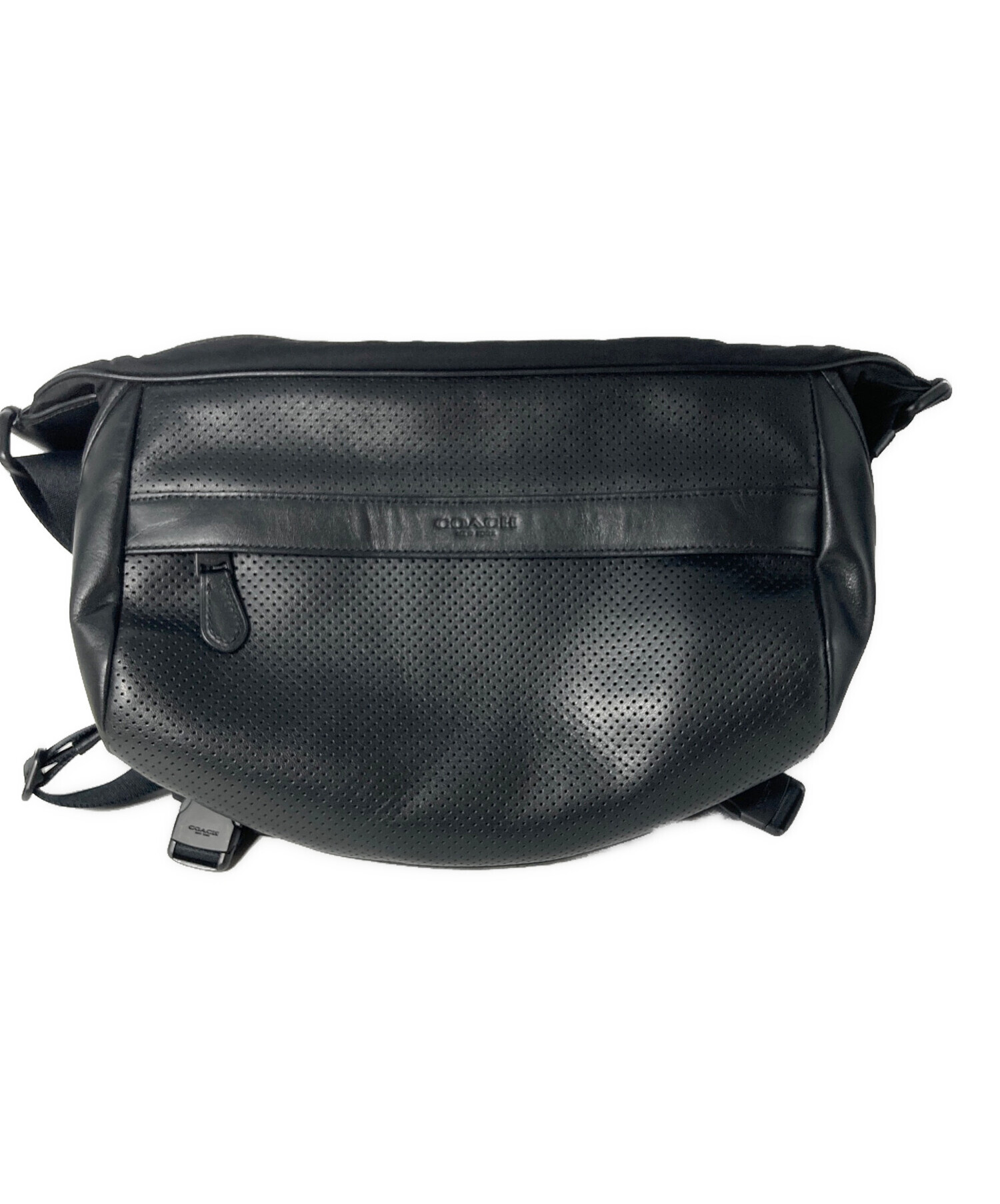 中古・古着通販】COACH (コーチ) TERRAIN PACK IN PERFORATED LEATHER 