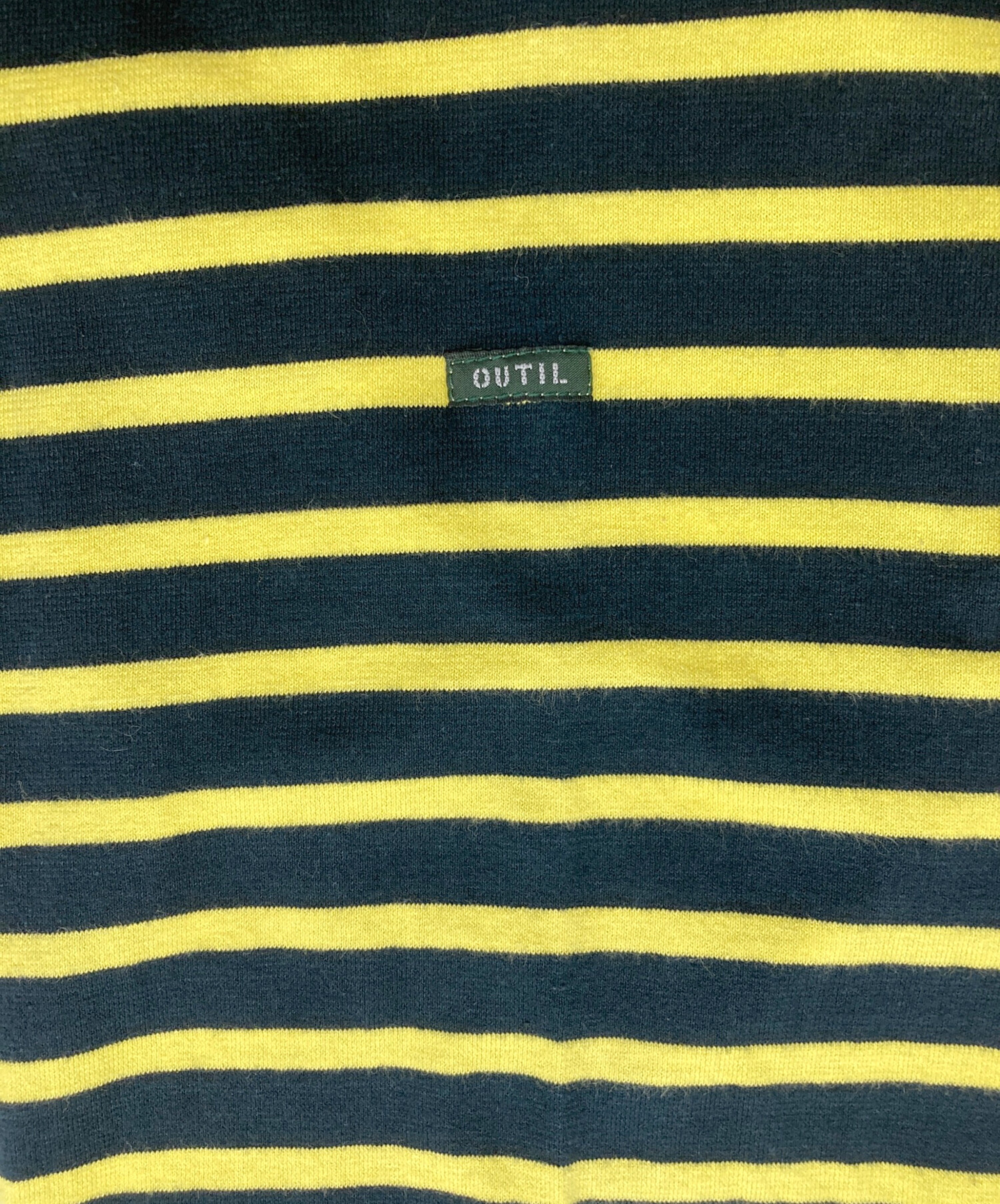 中古・古着通販】OUTIL (ウティ) ボートネックボーダーカットソー