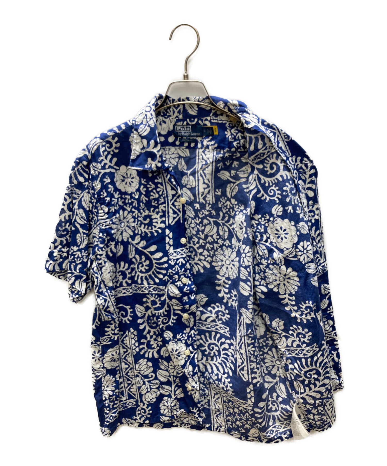 Polo Ralph Lauren ネイビーフラワープリント半袖アロハシャツ L 中古・古着通販】POLO RALPH LAUREN (ポロ・ラルフローレン) アロハ