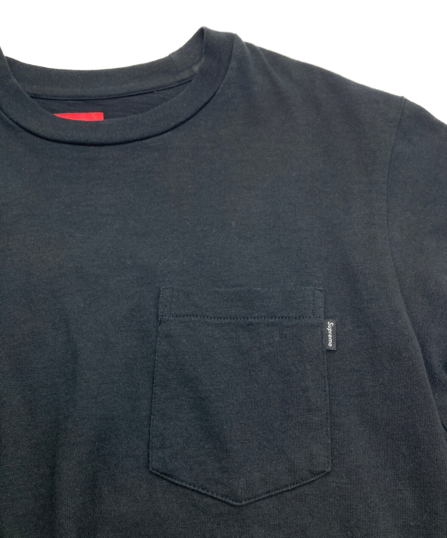 中古・古着通販】SUPREME (シュプリーム) ポケットTシャツ ブラック 