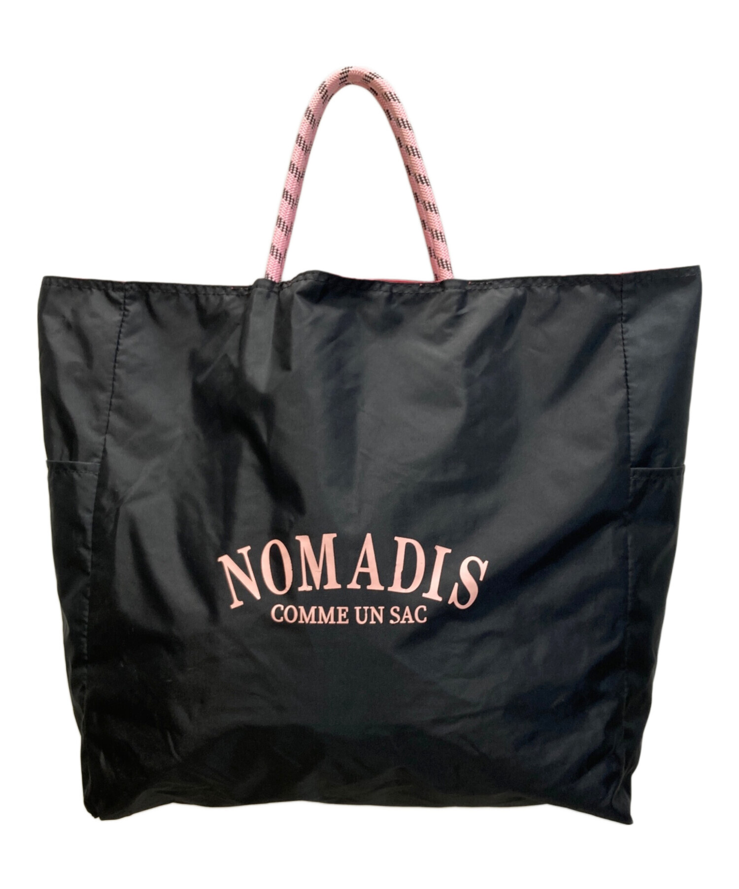 中古・古着通販】NOMADIS (ノマディス) トートバッグ ブラック×ピンク