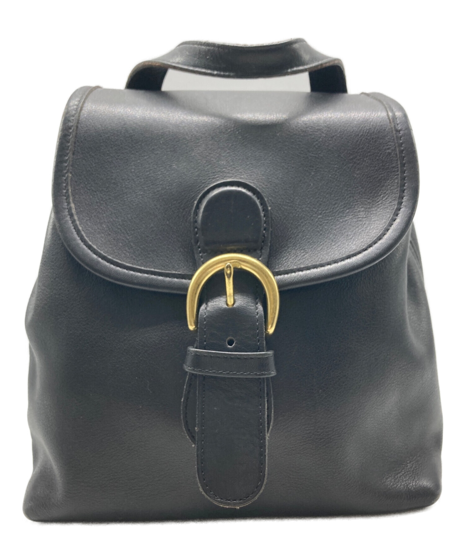 COACH ⭐︎ブラックレザー リュック（中古品） 中古・古着通販】COACH (コーチ) レザーミニリュック ブラック