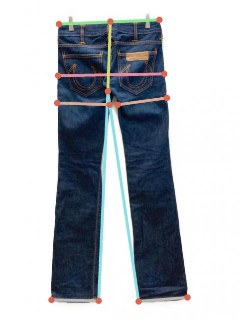 中古・古着通販】TRUE RELIGION (トゥルー レリジョン) デニムパンツ