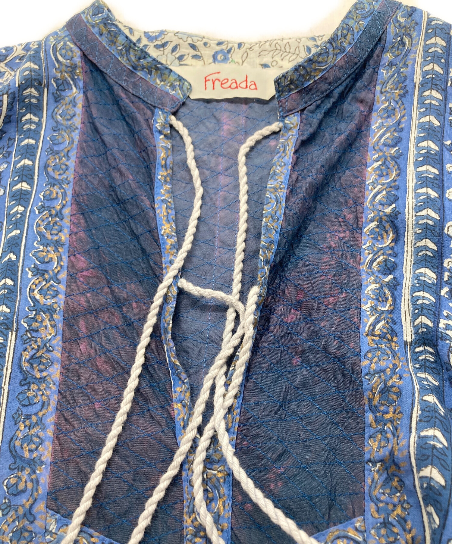中古・古着通販】freada (フリーダ) インド木版キルティングワンピース