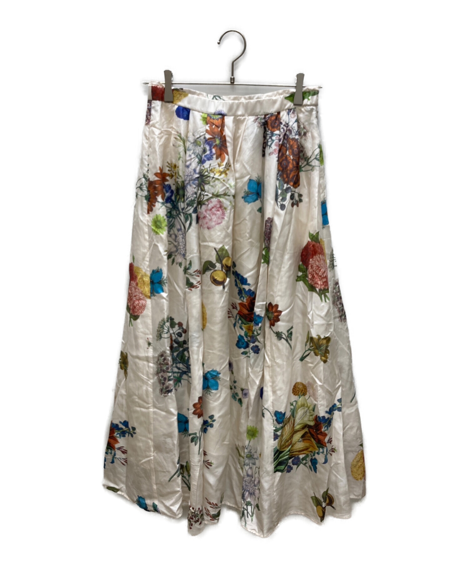 中古・古着通販】CABAN (キャバン) シルク BOUQUETプリント フレア