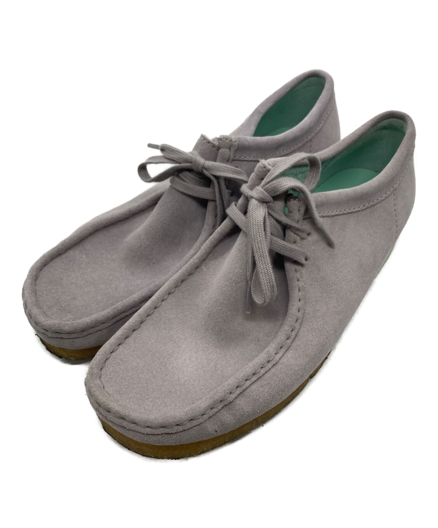 中古・古着通販】CLARKS (クラークス) ワラビーブーツ グレー サイズ