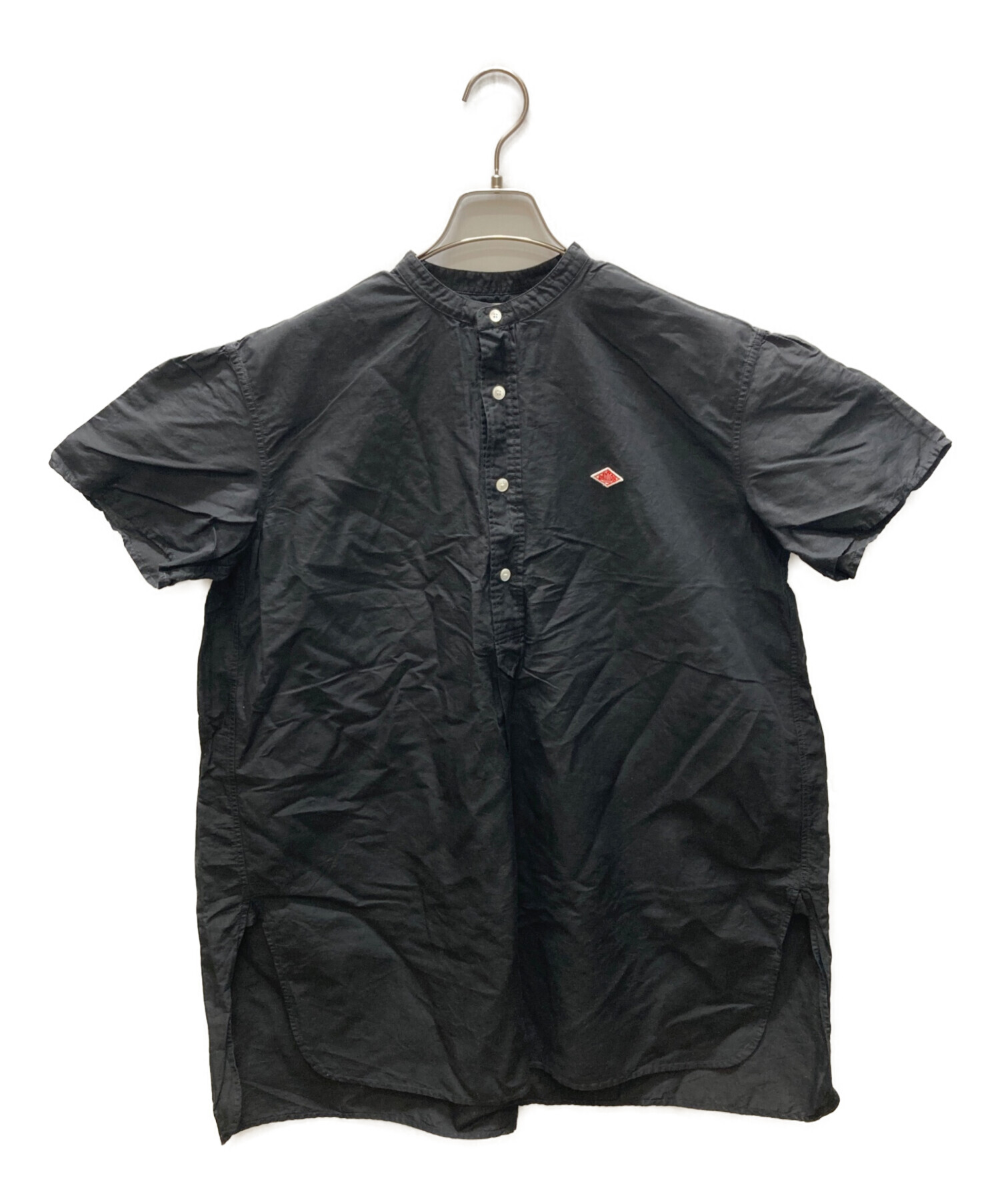新品未使用ダントン　コットンリネン半袖ブラウス36 中古・古着通販】DANTON (ダントン) コットンリネン 半袖バンドカラー