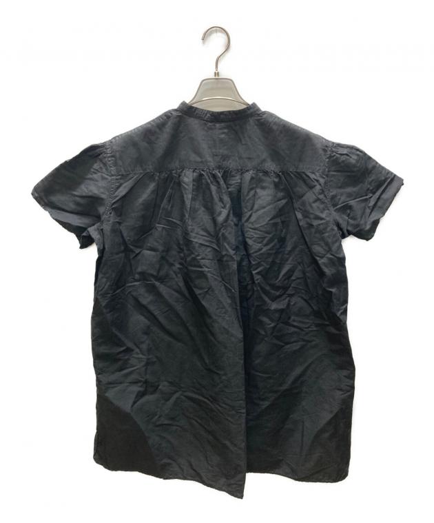 中古・古着通販】DANTON (ダントン) コットンリネン 半袖バンドカラー 