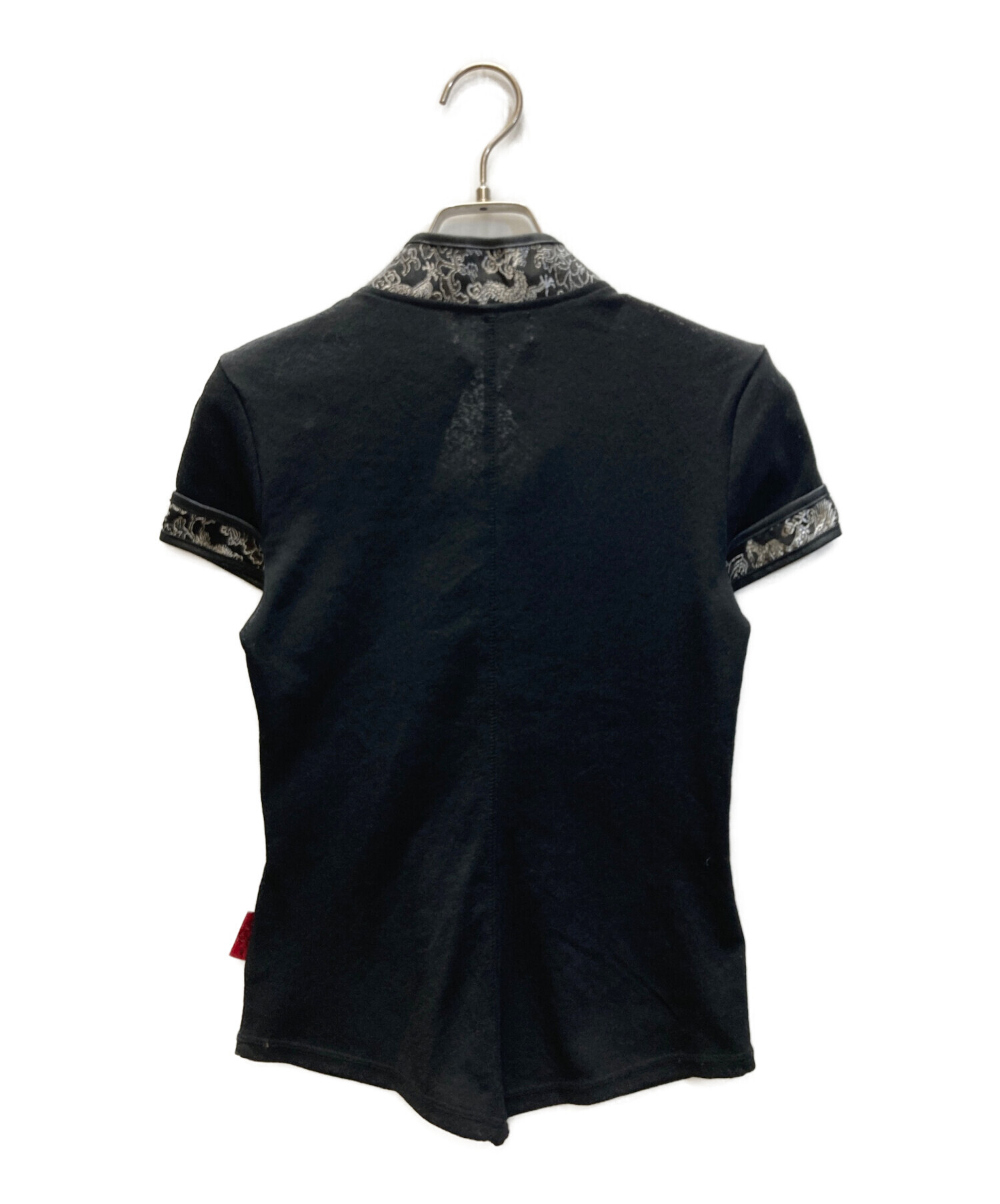 中古・古着通販】OZZON (オッズオン) チャイナブラウス ブラック