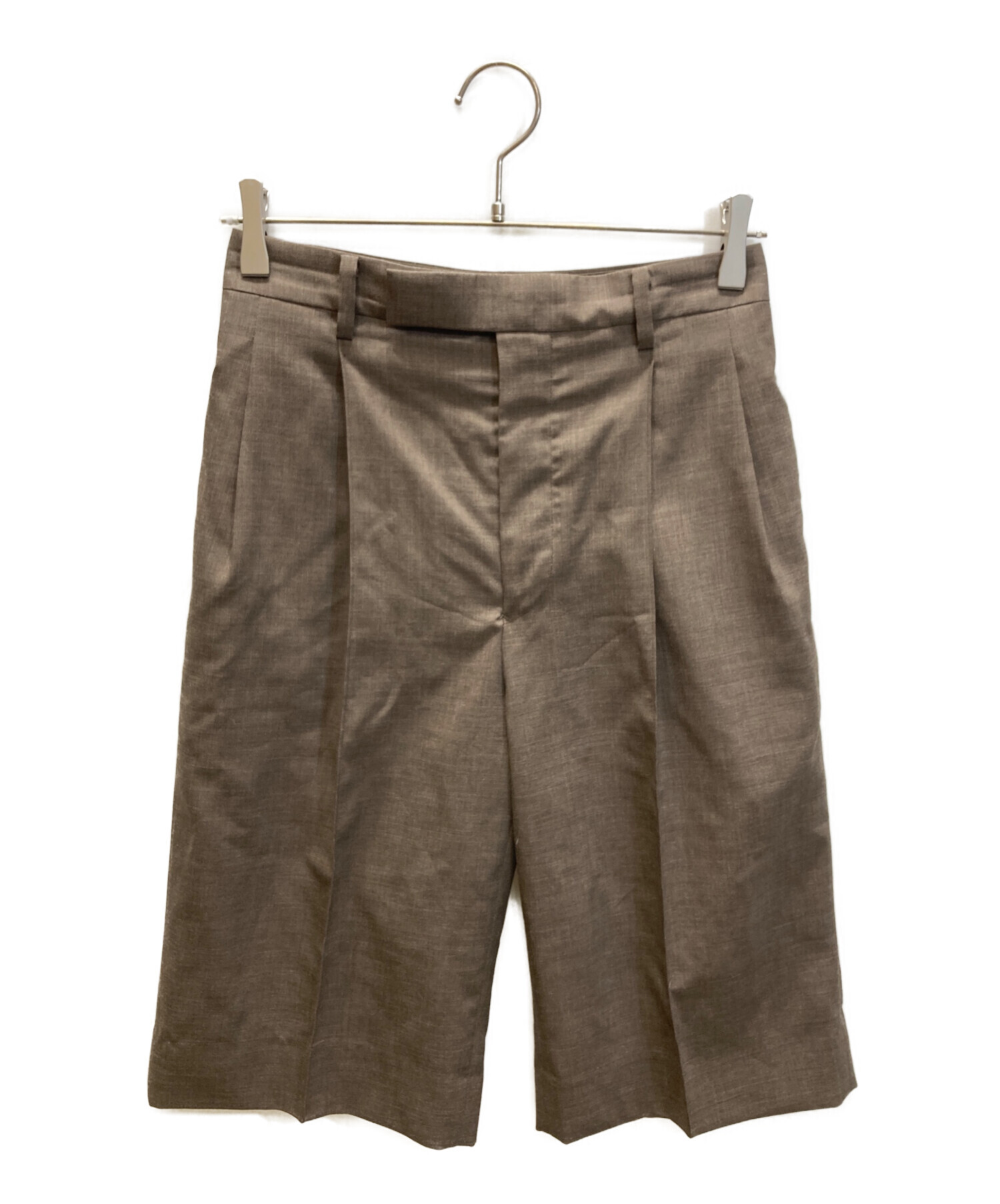 【AURALEE 22SS】 TROPICAL WOOL SHORTS サイズ0 中古・古着通販】AURALEE (オーラリー) TROPICAl WOOL SHORTS ブラウン