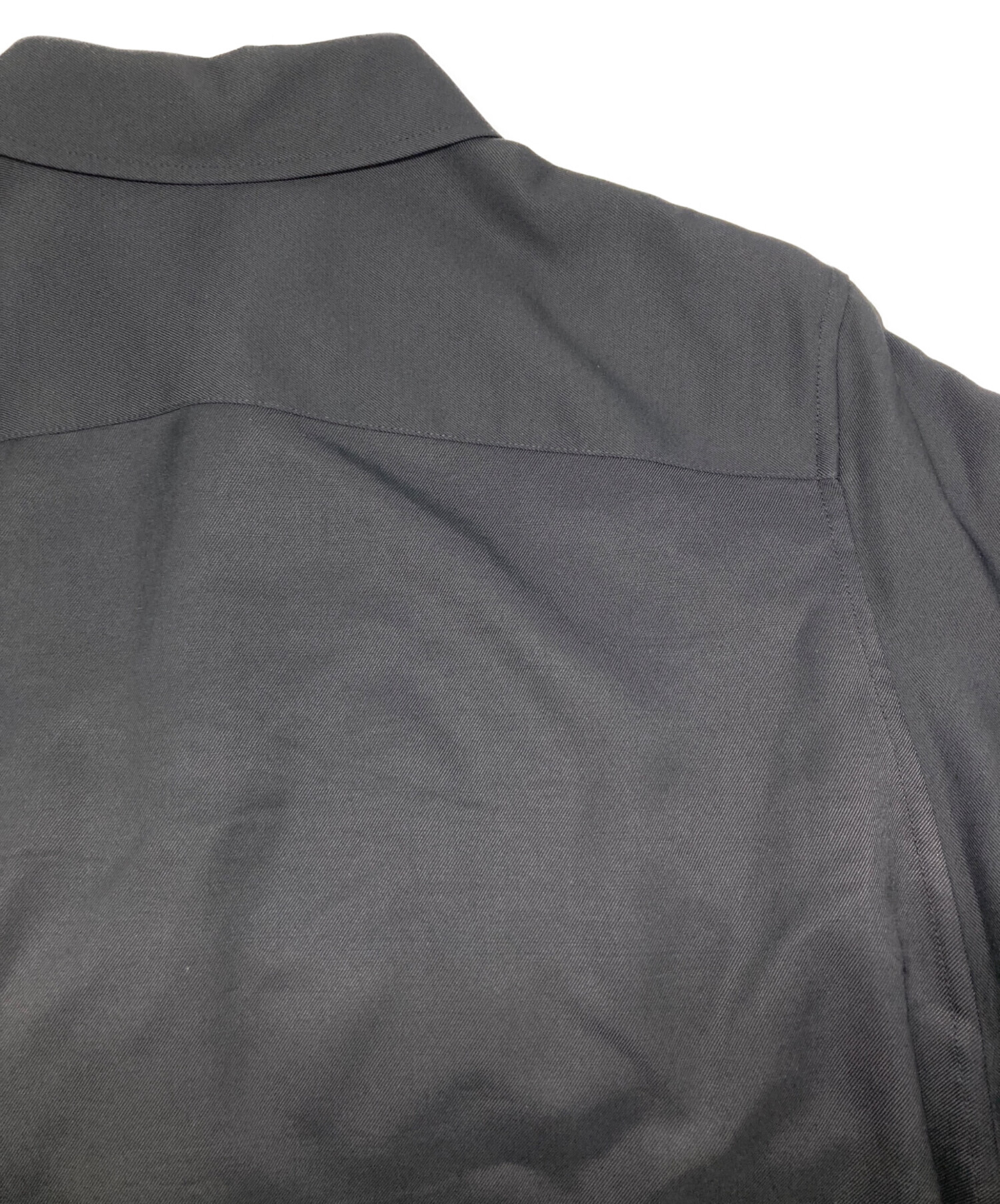 中古・古着通販】theory (セオリー) MOD SUIT 半袖ブラウス ブラック