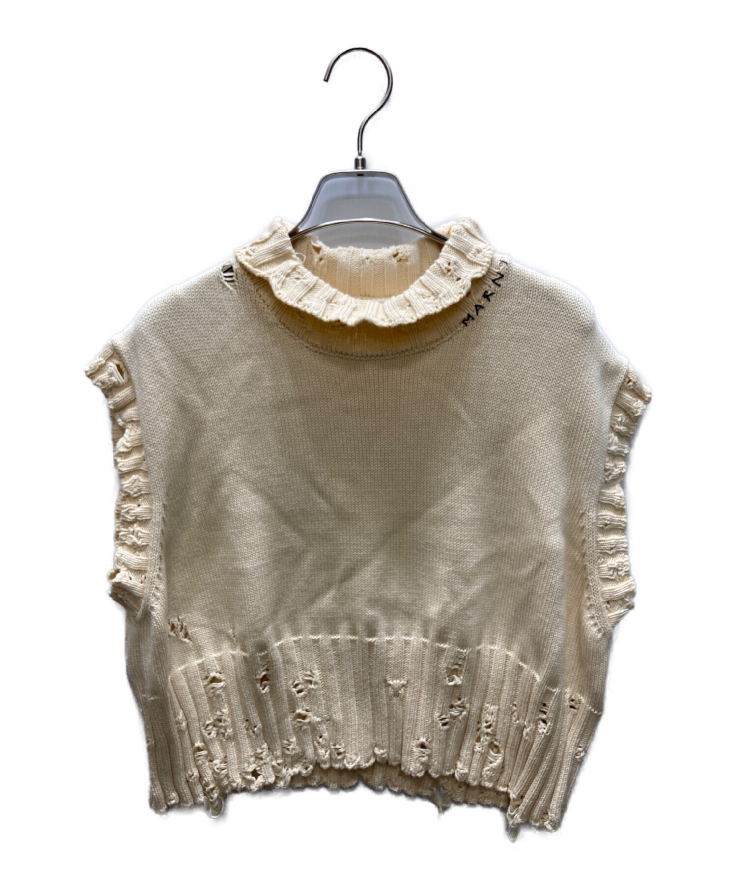 中古・古着通販】MARNI (マルニ) コットンクロップドニットベスト
