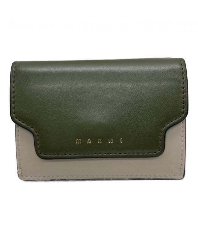 中古・古着通販】MARNI (マルニ) TRIFOLD 3つ折り財布 グリーン