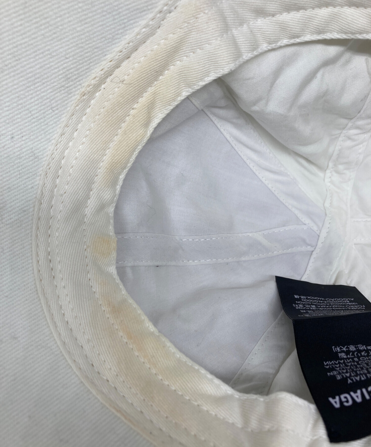 中古・古着通販】BALENCIAGA (バレンシアガ) キャップ ホワイト サイズ