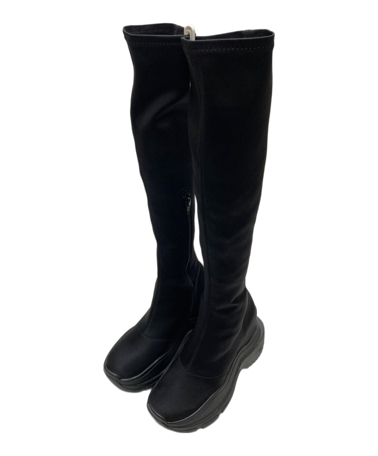 YELLO / TOKYO BLACK DOUBLE SNEAKER LONG BOOTS YELLO スニーカー
