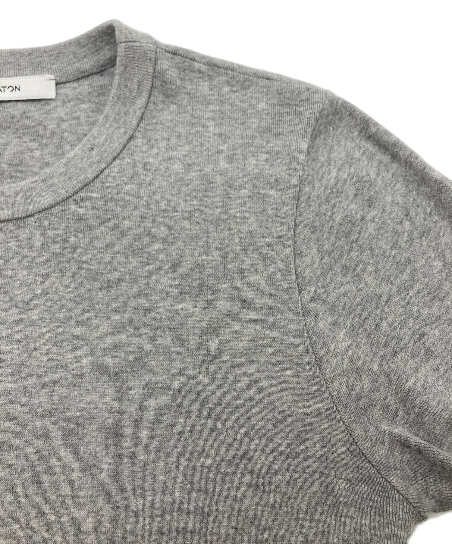 中古・古着通販】ATON (エイトン) FRESCA CIRCULAR RIB グレー サイズ