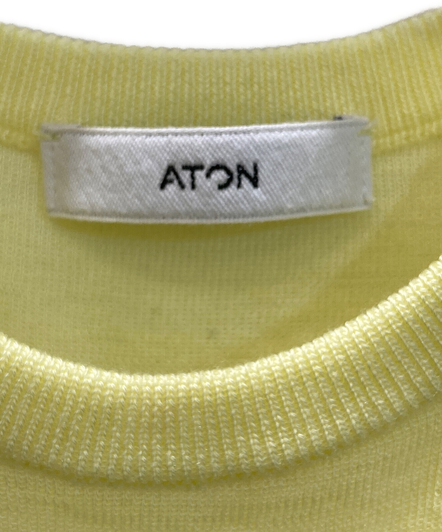 中古・古着通販】ATON (エイトン) SILK BLENDED CIRCULAR RIB | FIT