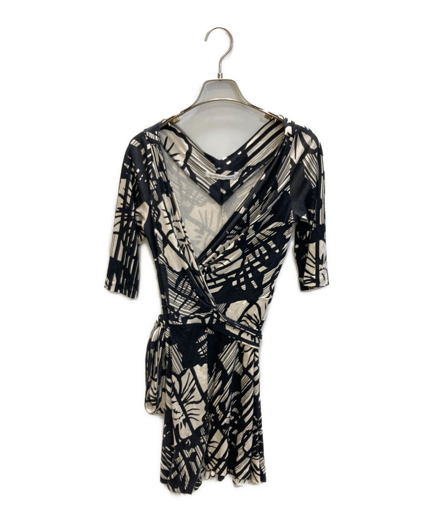 美品✨ダイアンフォンファステンバーグ ラップワンピース カシュクール シルク L 中古・古着通販】DIANE VON FURSTENBERG (ダイアンフォンファステン