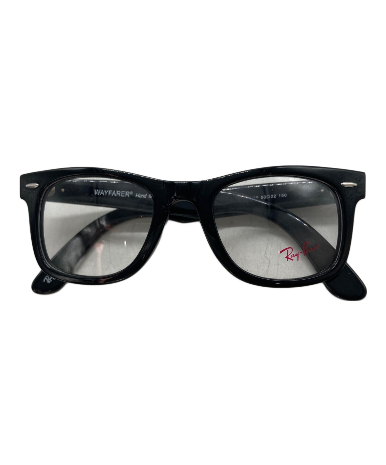 中古・古着通販】RAY-BAN (レイバン) 眼鏡 ブラック サイズ:SIZE 50 