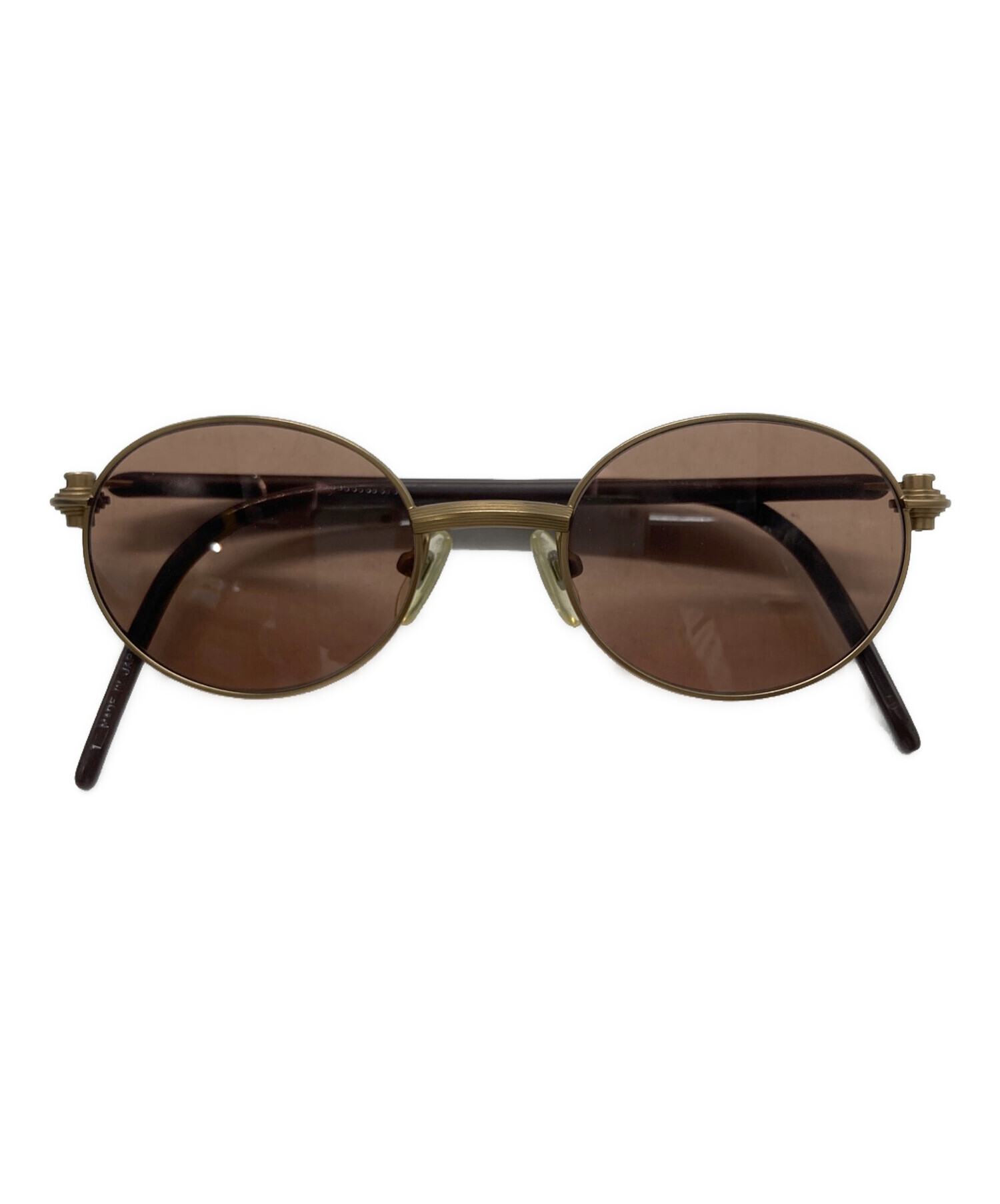 定価47300円 ヨウジヤマモト サングラス YY7028 480 ブラウン 中古・古着通販】YOHJI YAMAMOTO (ヨウジヤマモト) サングラス