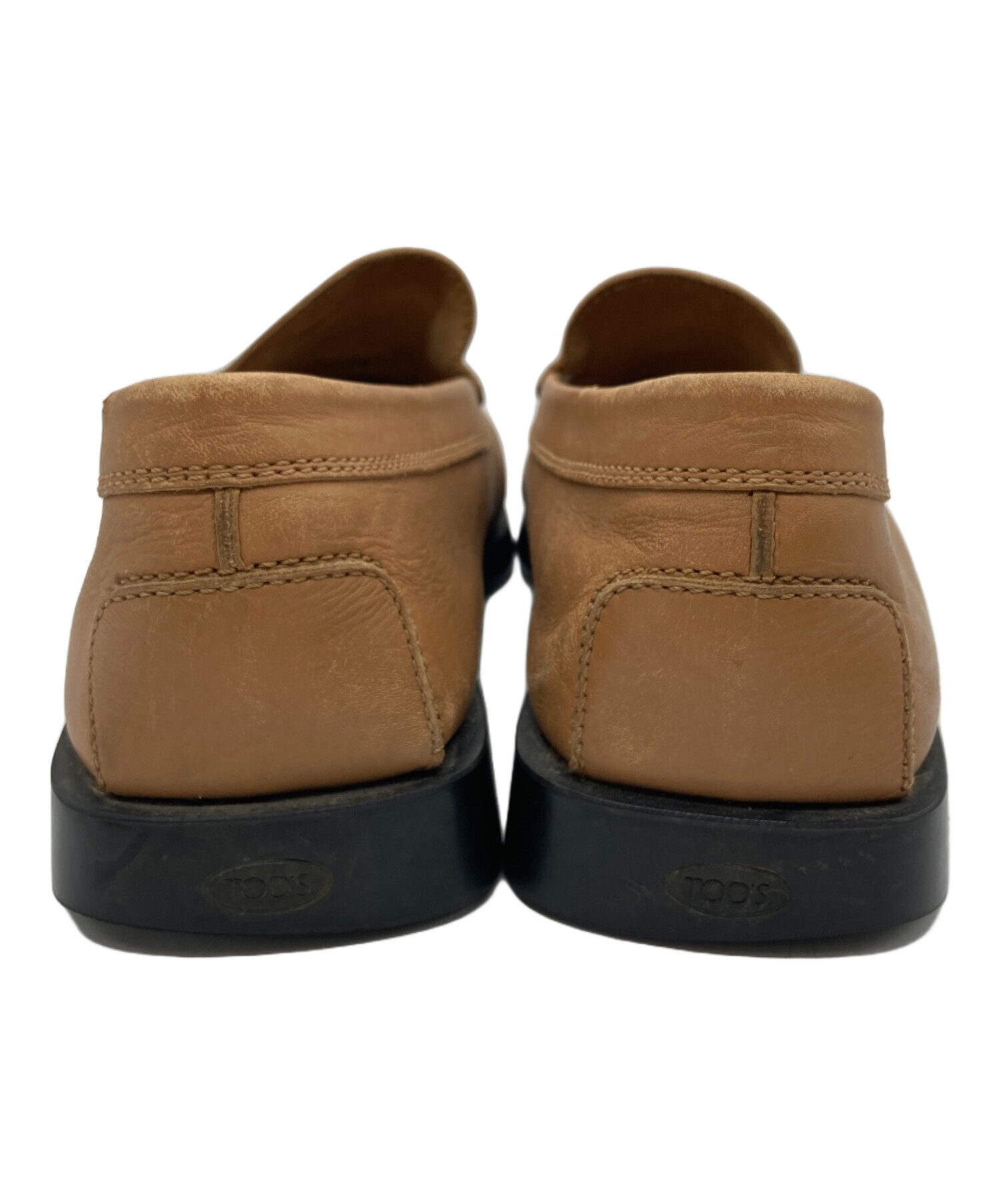 中古・古着通販】TOD'S (トッズ) スクエアトゥローファー ベージュ