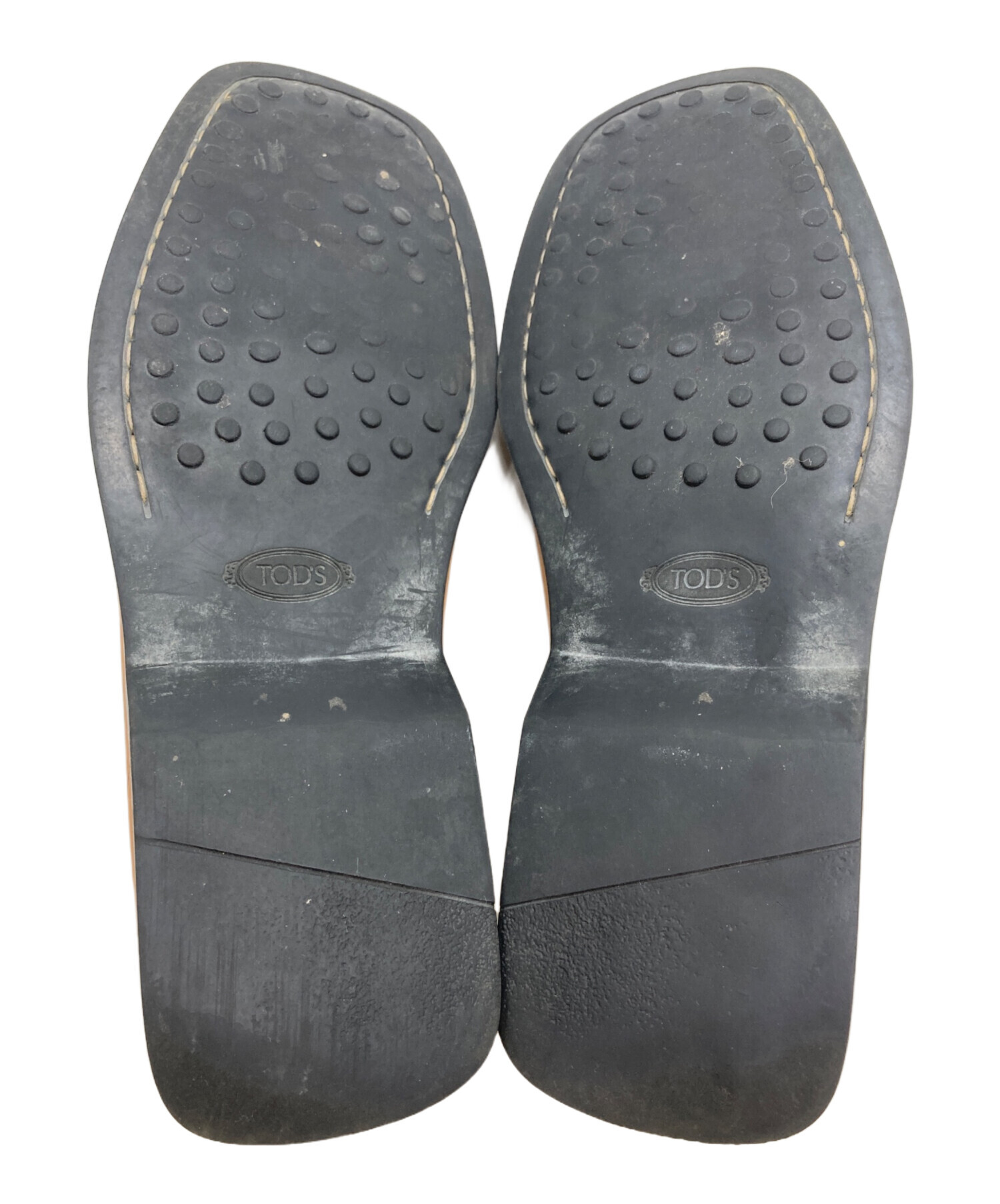 中古・古着通販】TOD'S (トッズ) スクエアトゥローファー ベージュ