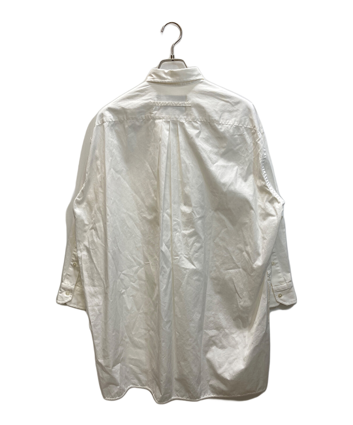中古・古着通販】TICCA (ティッカ) スクエアビッグシャツ ホワイト