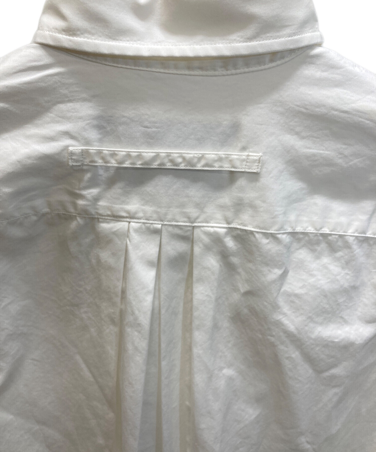 中古・古着通販】TICCA (ティッカ) スクエアビッグシャツ ホワイト