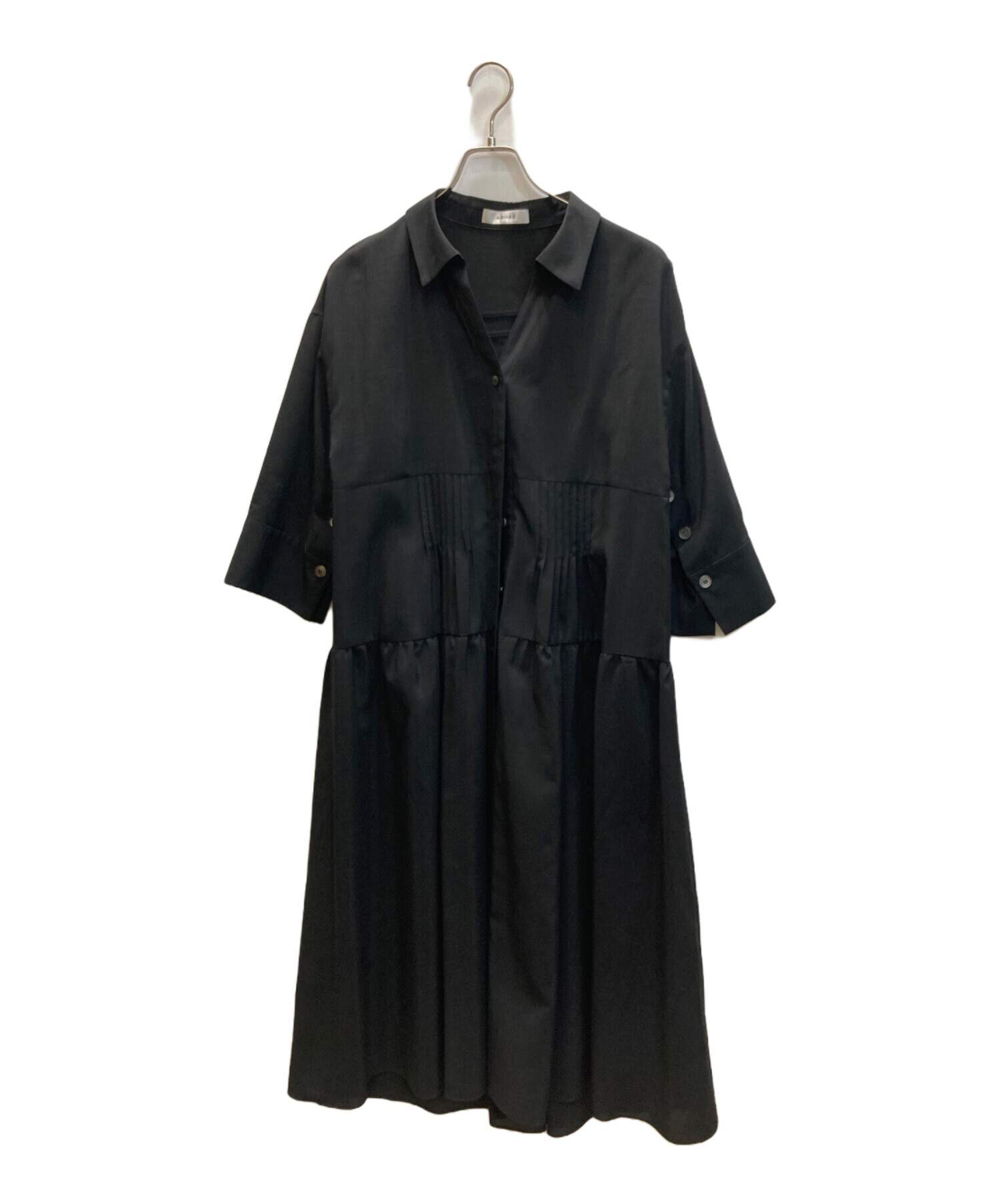 ADORE ワンピース　サイズ38 中古・古着通販】ADORE (アドーア) シアーボイルシャツワンピース