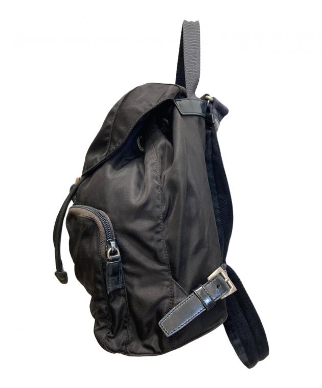 中古・古着通販】PRADA (プラダ) ナイロンリュック ブラック サイズ