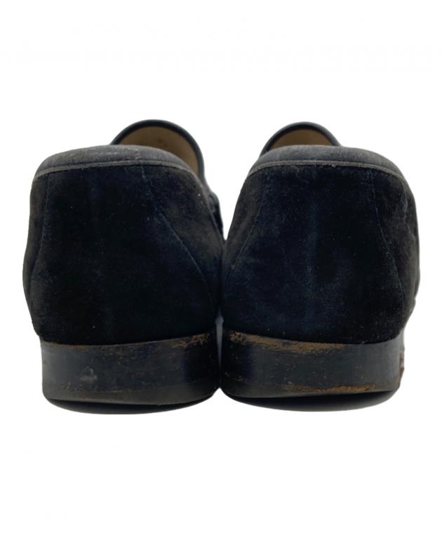 中古・古着通販】GUCCI (グッチ) スエード ホースビット ローファー