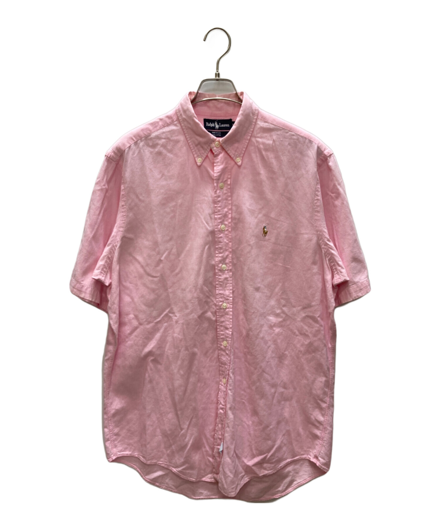 中古・古着通販】RALPH LAUREN (ラルフローレン) 半袖シャツ ピンク