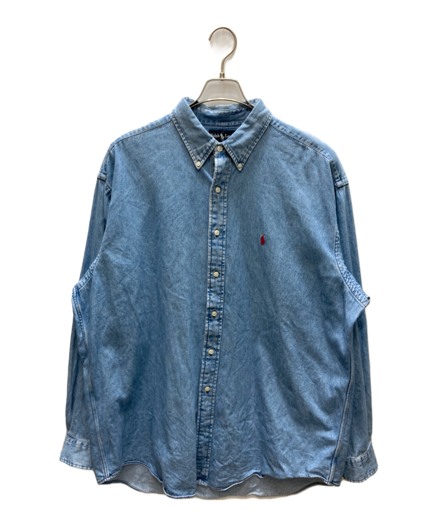 ラルフローレン デニムシャツ BLAIRE Mサイズ ボタンダウン 中古・古着通販】RALPH LAUREN (ラルフローレン) BLAIRE ボタンダウン