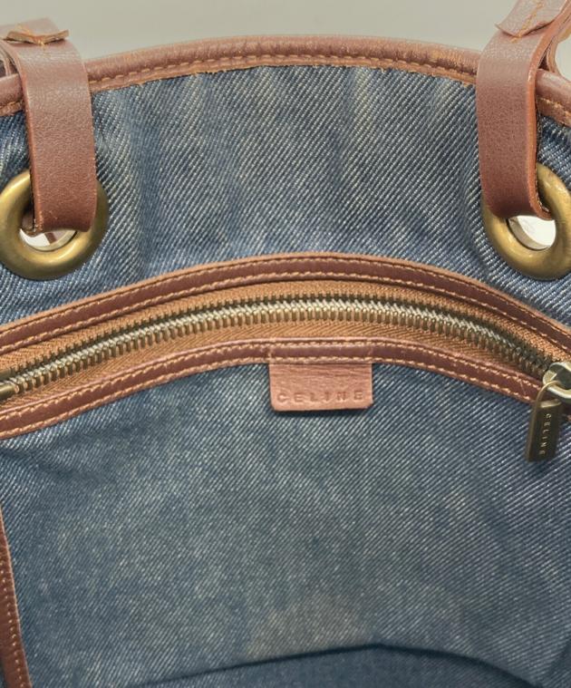 中古・古着通販】CELINE (セリーヌ) マカダム柄デニムトートバッグ