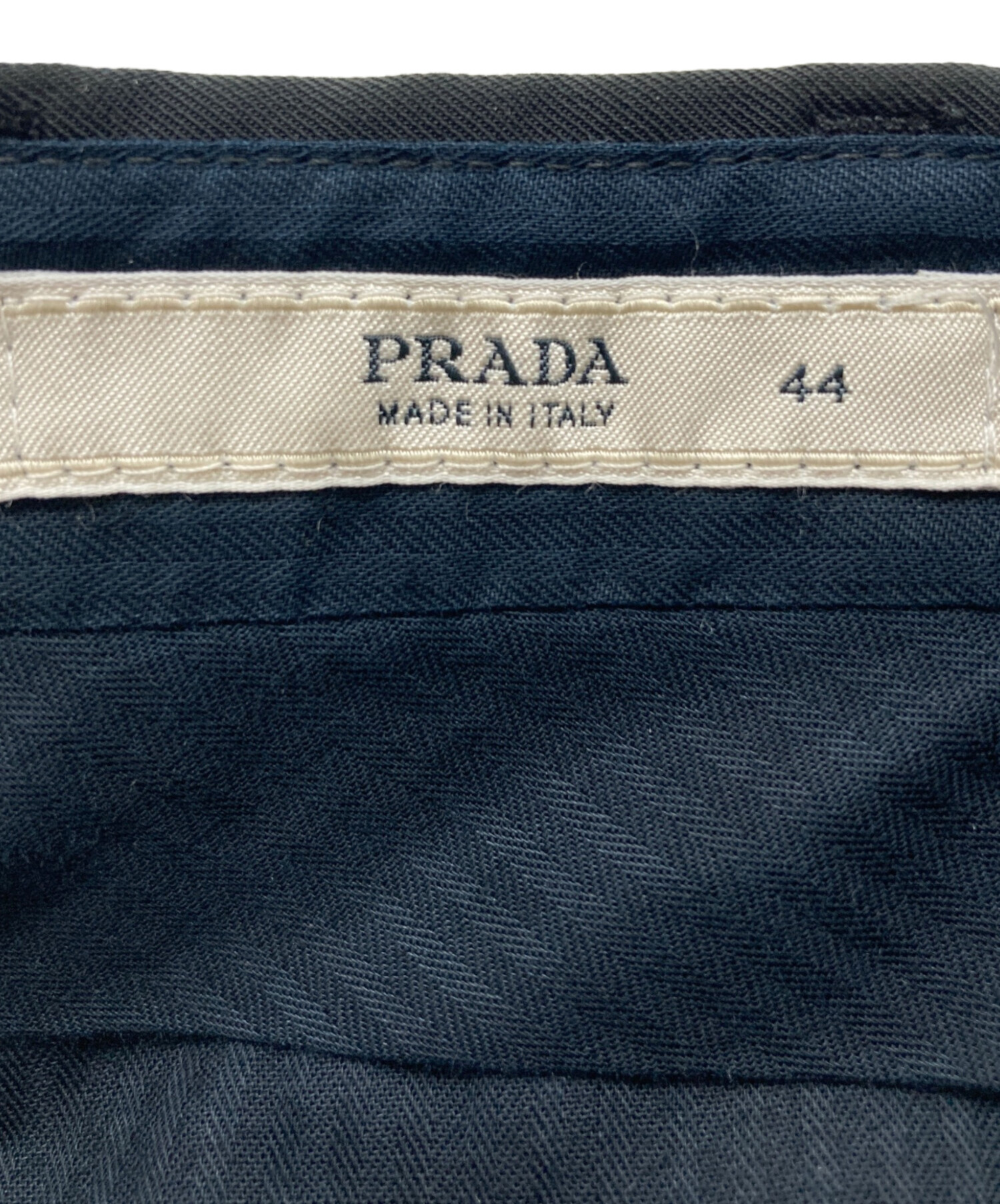 中古・古着通販】PRADA (プラダ) スラックス ブラック サイズ:SIZE 44