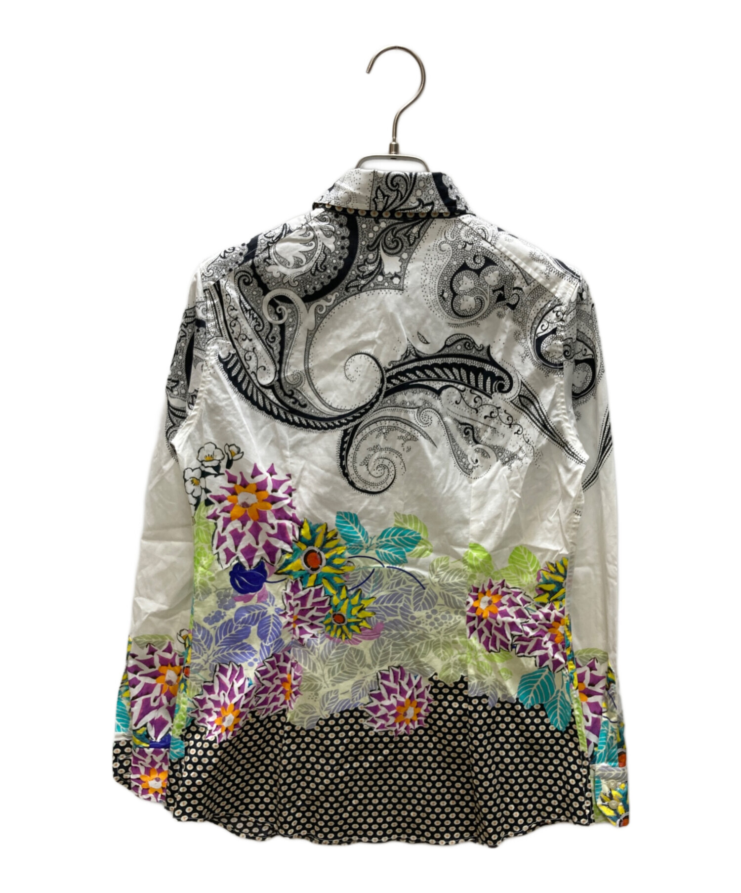 中古・古着通販】ETRO (エトロ) ペイズリー柄プリントシャツ ホワイト