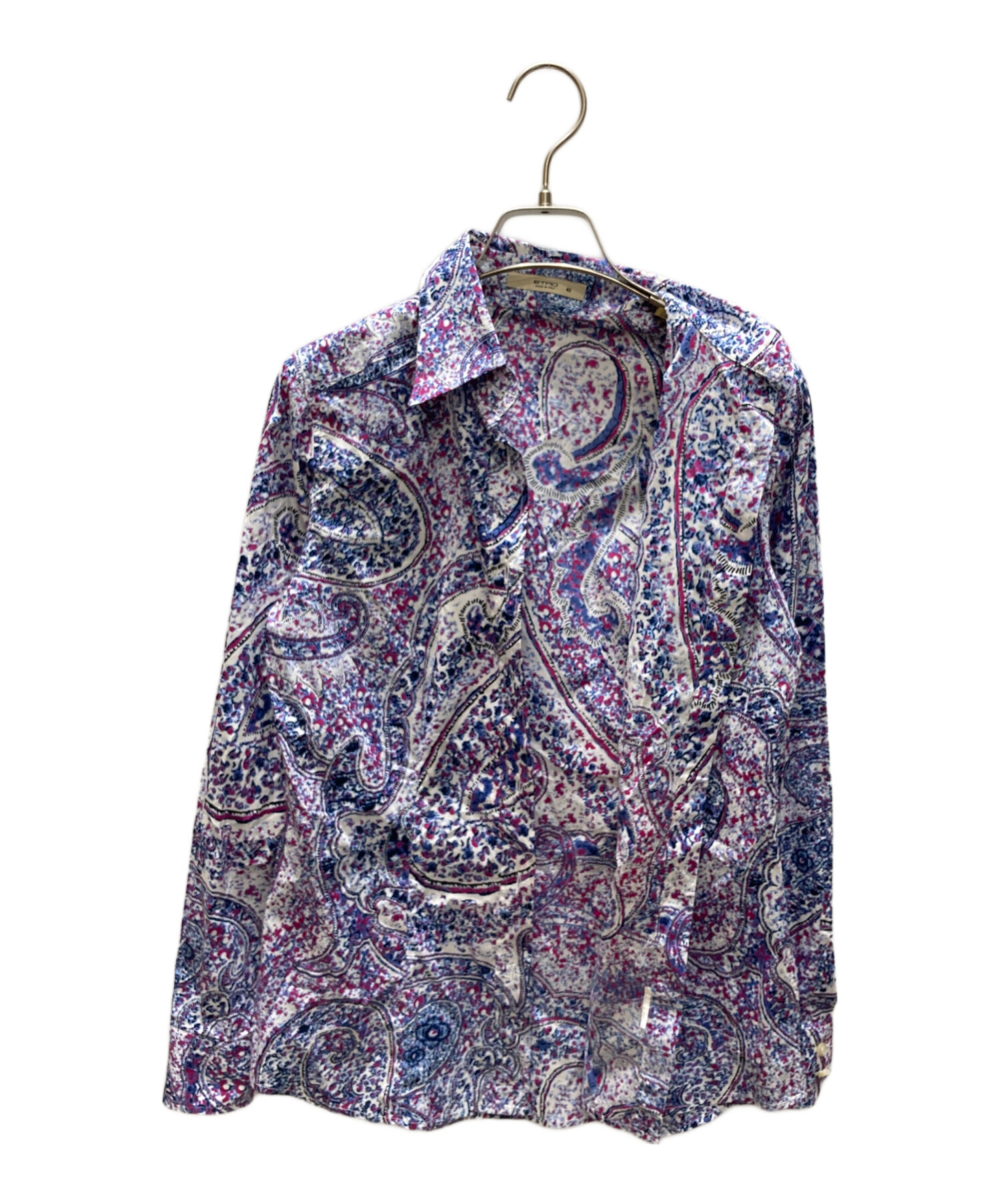 中古・古着通販】ETRO (エトロ) 総柄シャツ パープル サイズ:42