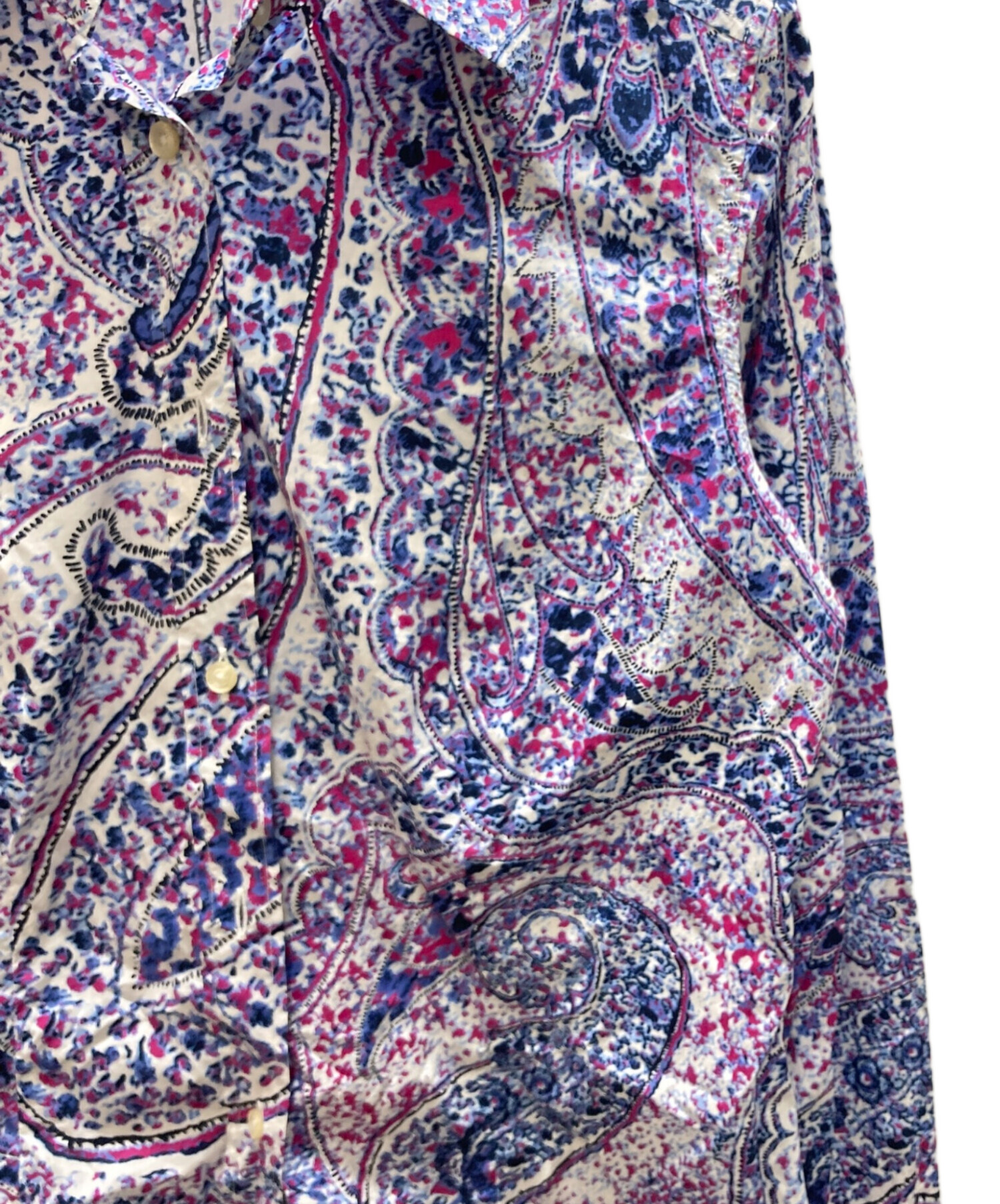 中古・古着通販】ETRO (エトロ) 総柄シャツ パープル サイズ:42