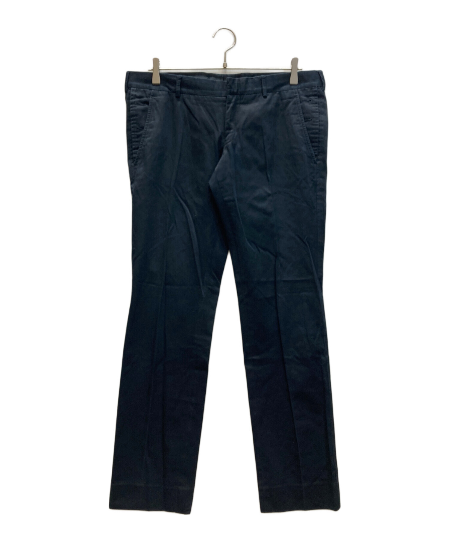 中古・古着通販】GUCCI (グッチ) コットンストレートパンツ ブラック