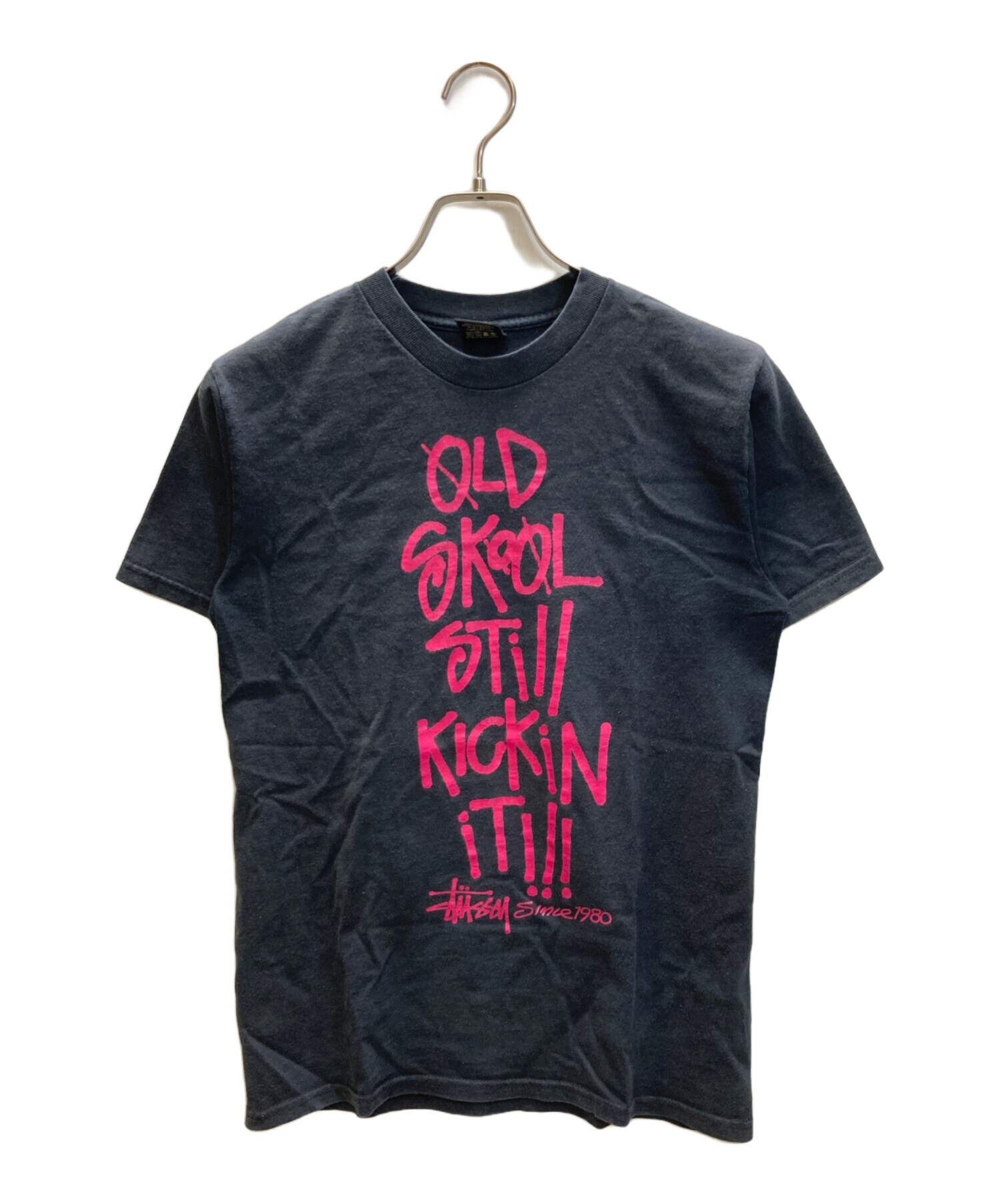 中古・古着通販】stussy (ステューシー) プリントTシャツ ブラック