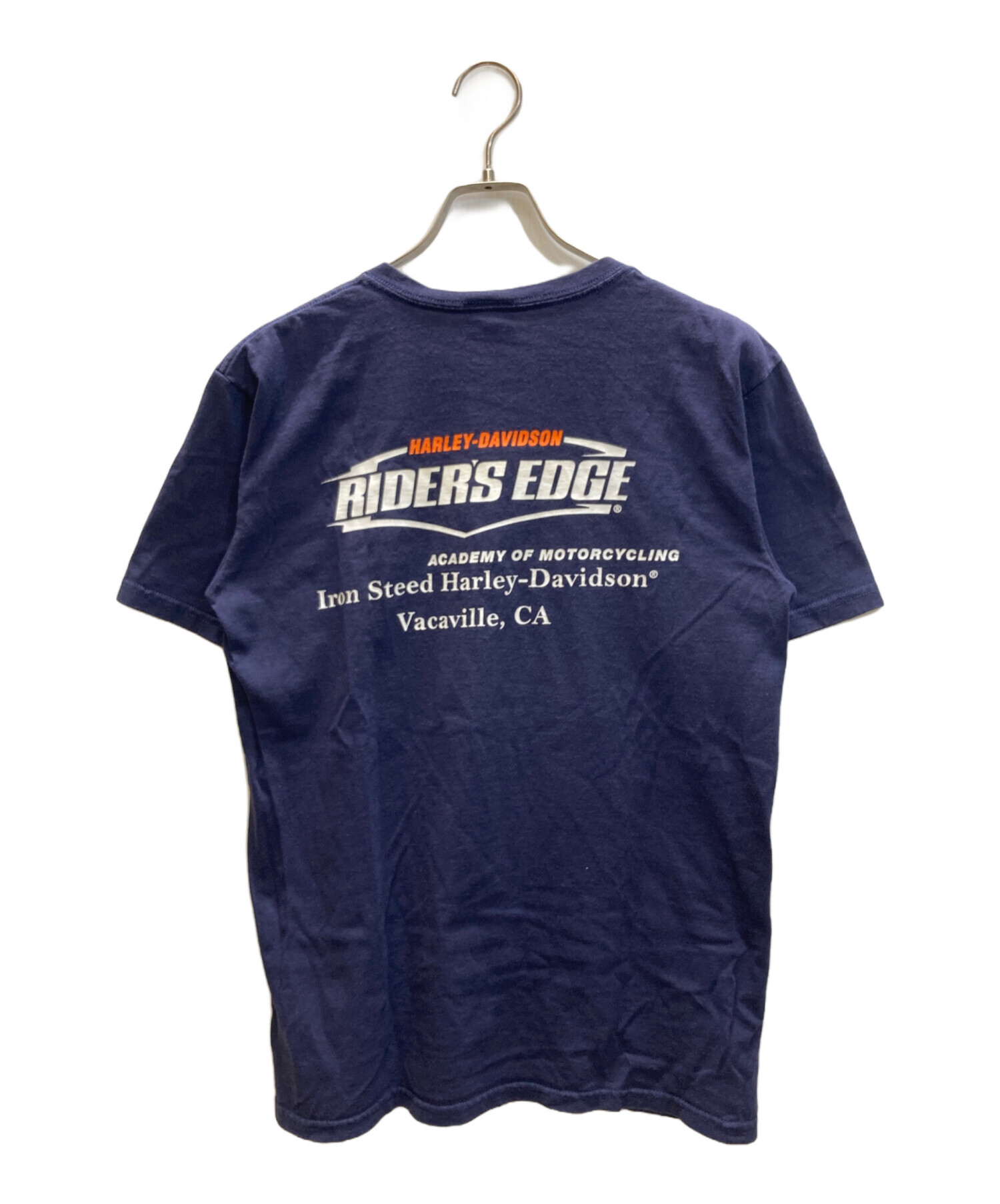 ハーレーダビッドソン Tシャツ XL 両面プリント フェードブルー 中古・古着通販】HARLEY-DAVIDSON (ハーレーダビッドソン) 両面