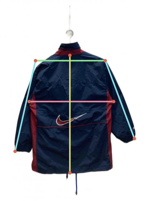 L ナイキ NIKE ネイビー 刺繍 ツイル ジップ ジャケット ブルゾン 古着 中古・古着通販】NIKE (ナイキ) 90s ジップアップジャケット ネイビー